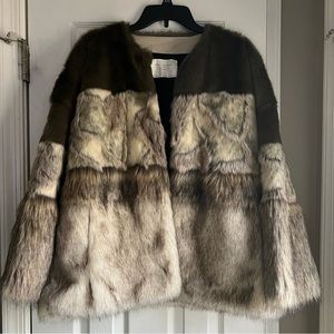 Gray Faux Fur